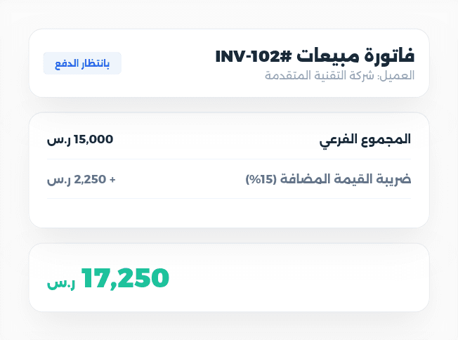Invoice total with tax included